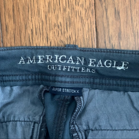 AMERICAN EAGLE Blue Kaki Shorts - Picture 3 of 4